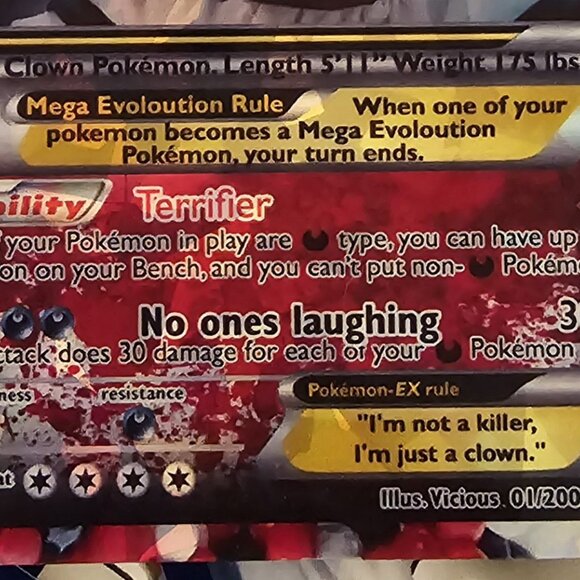 Art The Clown Pokemon Card - The Terrifier - Picture 6 of 8
